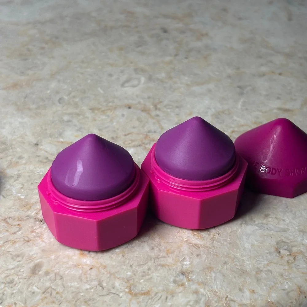 The‎ Body Shop Acai Blueberry Dragon Fruit Lip Juicers Balm Set of 2